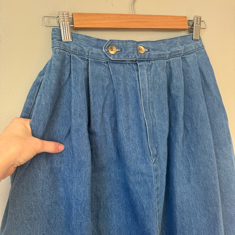 Vintage Denim Maxi Skirt - Picture 4 of 6
